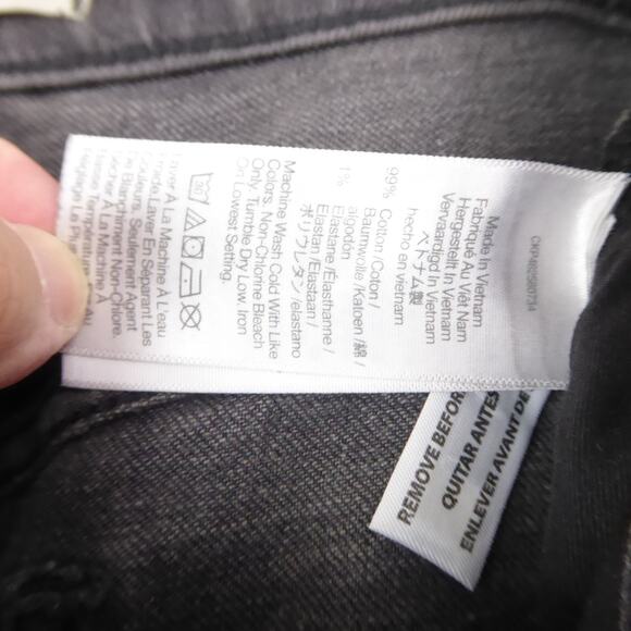 Madewell Jeans Womens SZ 28 Perfect Vintage Jean Tapered Leg Raw Hem High Rise - Picture 9 of 13